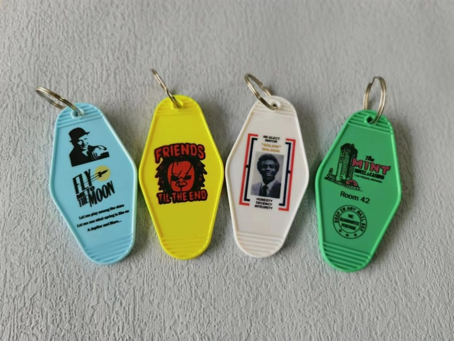 Custom motel keychain