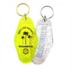 Custom motel keychain