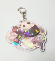 Rainbow acrylic keychain