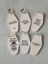 Custom motel keychain